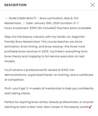 (ATL) BROW LAMINATION & TINT TRAINING